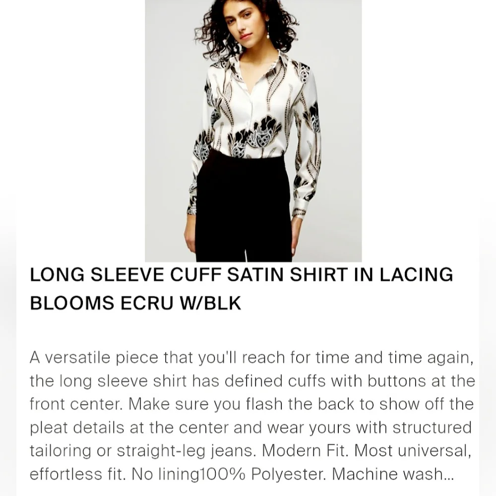 White House Black Marker Women's Business Office Gorgeous Blouse Buttons Small - Picture 12 of 16